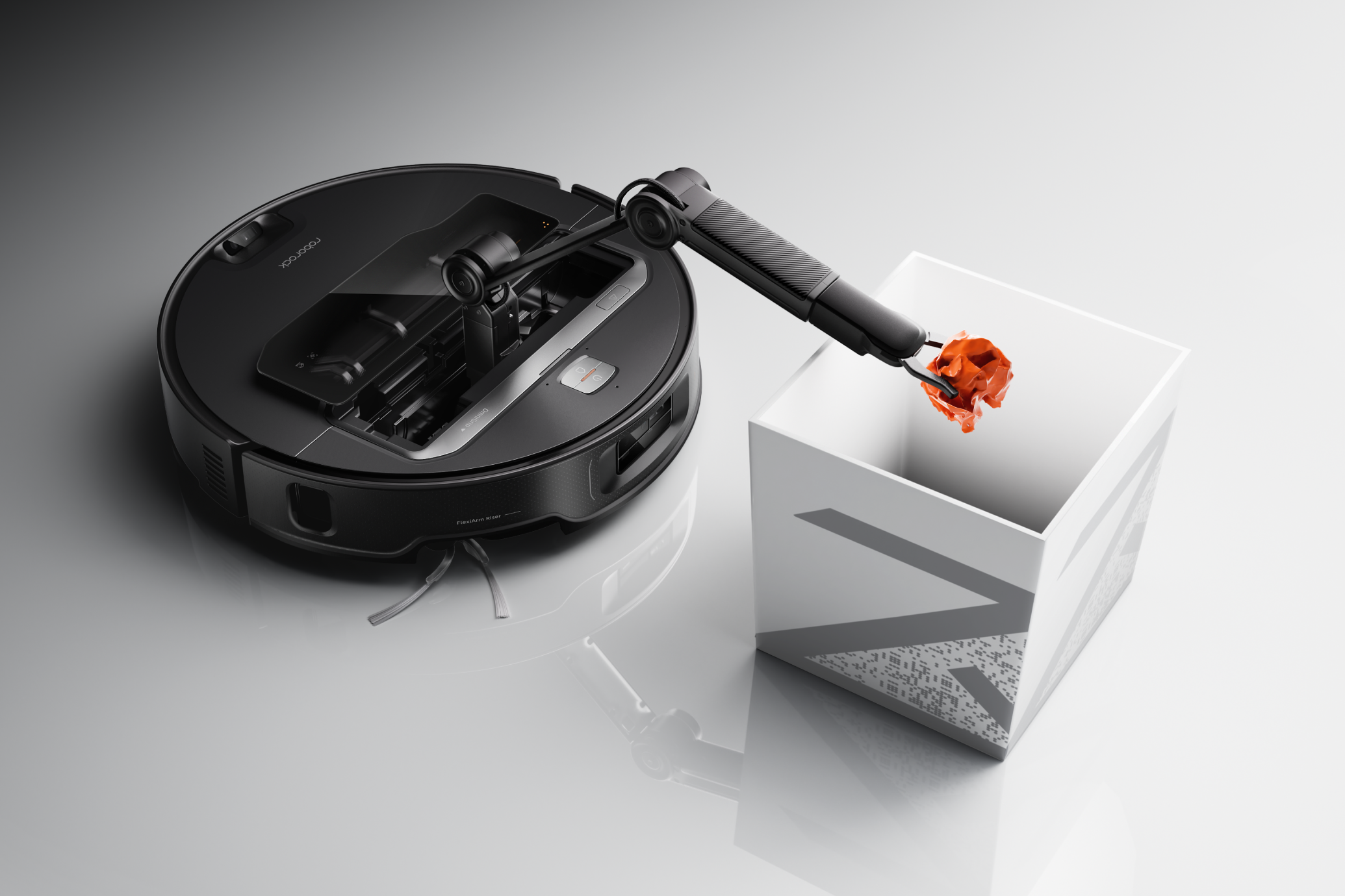 Saros Z70 Robot Süpürge Katlanabilir Mekanik Kolla Çöp Toplama