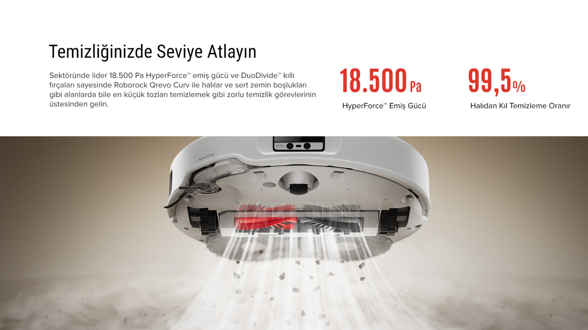 Roborock Qrevo Curv Robot süpürge | Roborock Türkiye Resmi Sitesi