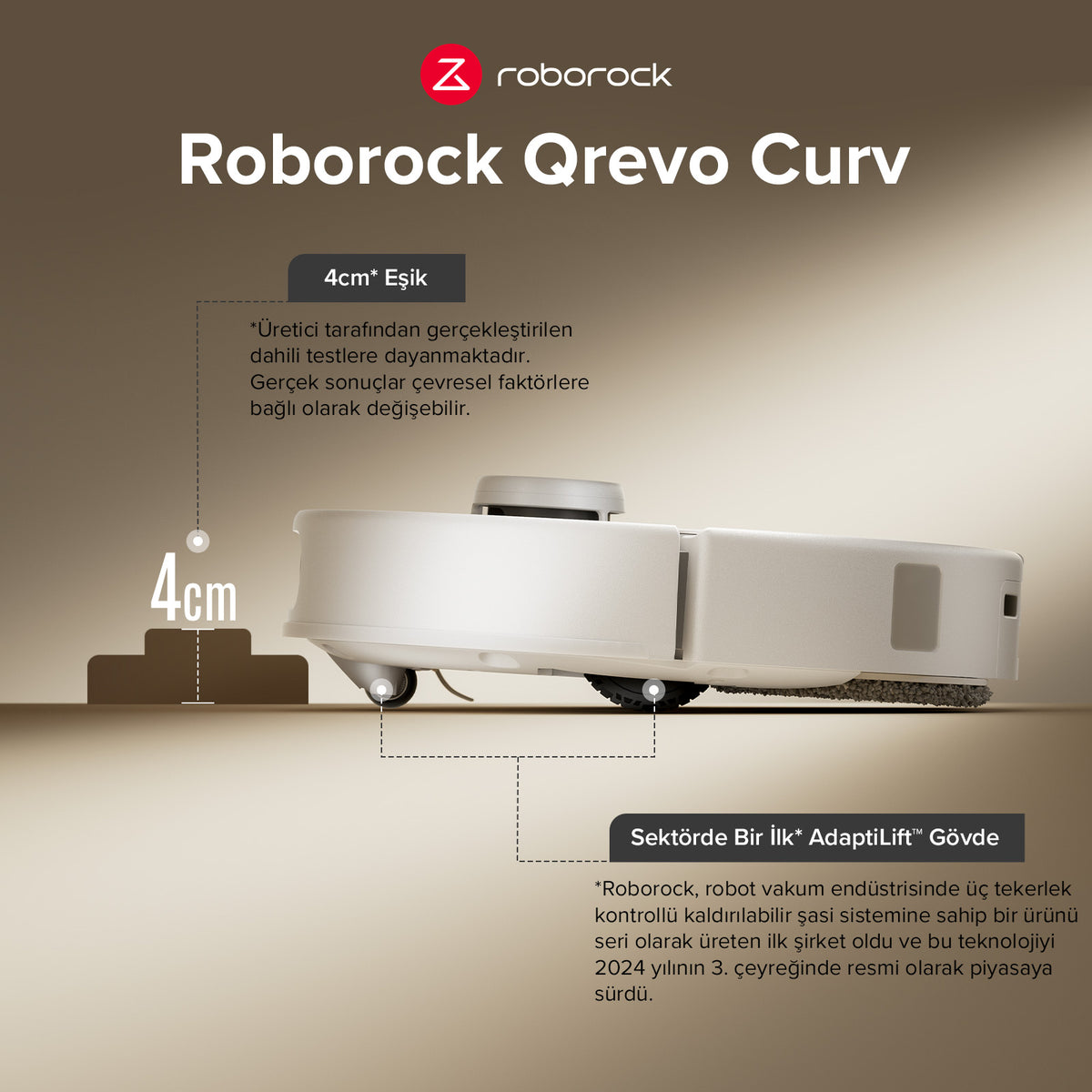 Roborock Qrevo Curv Robot süpürge | Roborock Türkiye Resmi Sitesi